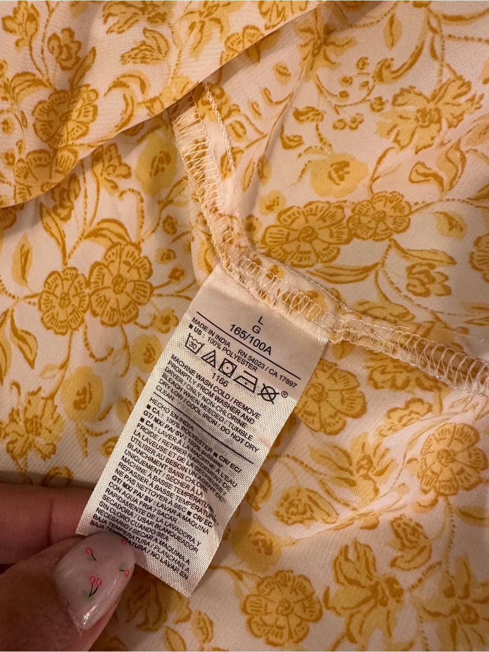 Old Navy Yellow and White Floral Maxi Dress - Picture 5 of 8